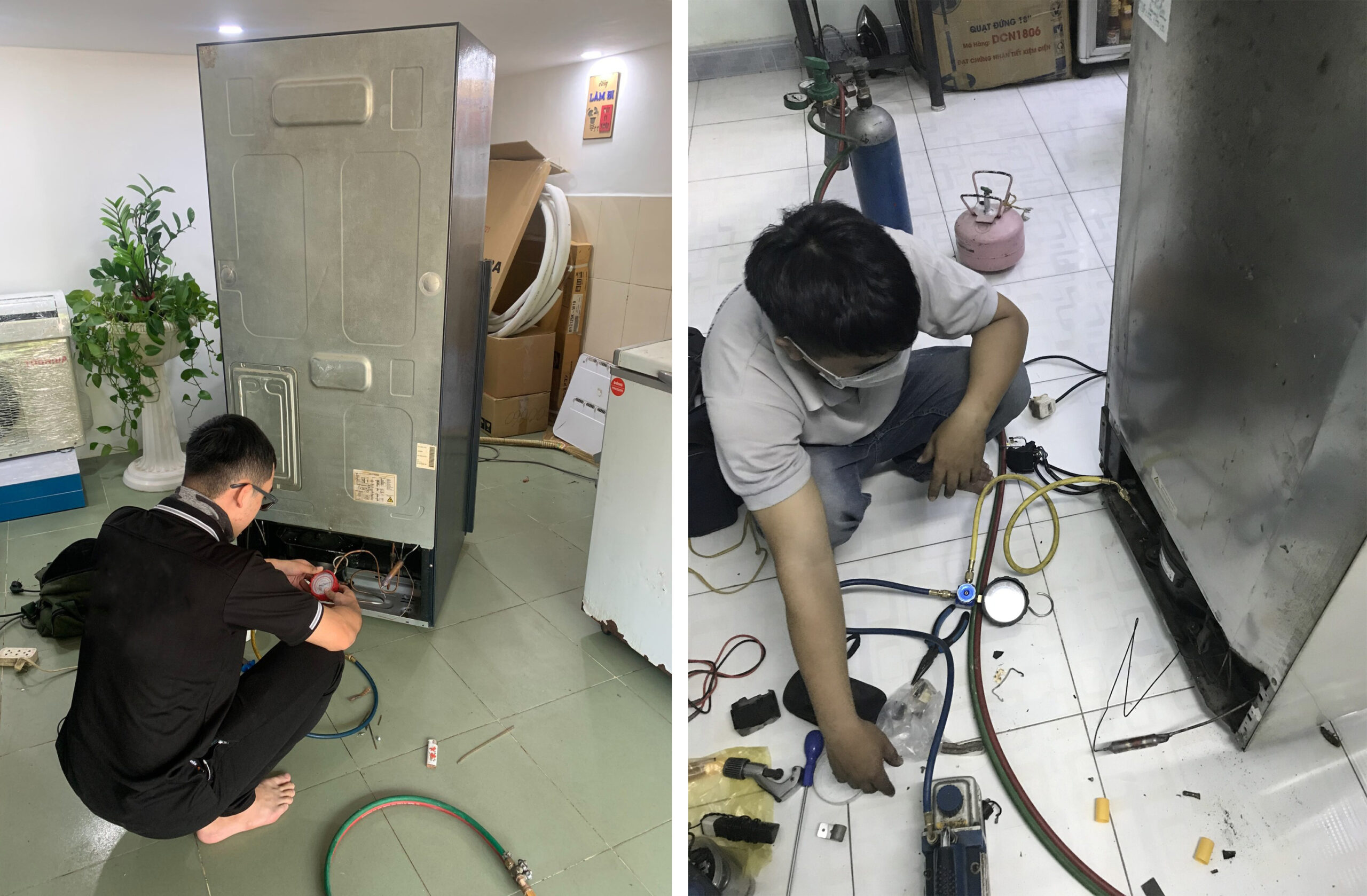 Thợ Bách Khoa sửa chữa tủ đông tại nhà